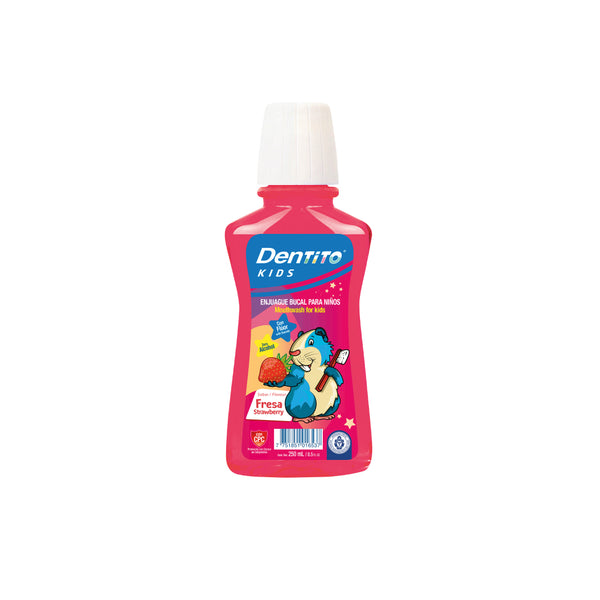 DENTO ENJUGUE BUCAL KIDS FRESA 250ML