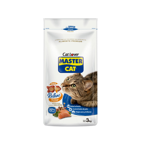 MASTER CAT SABOR RELLENO DE SALMÓN 3KG