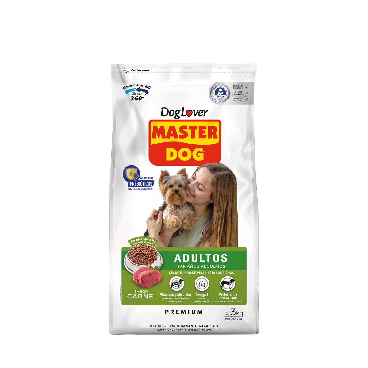 MASTER DOG ADULTO RAZAS PEQUEÑAS 3KG