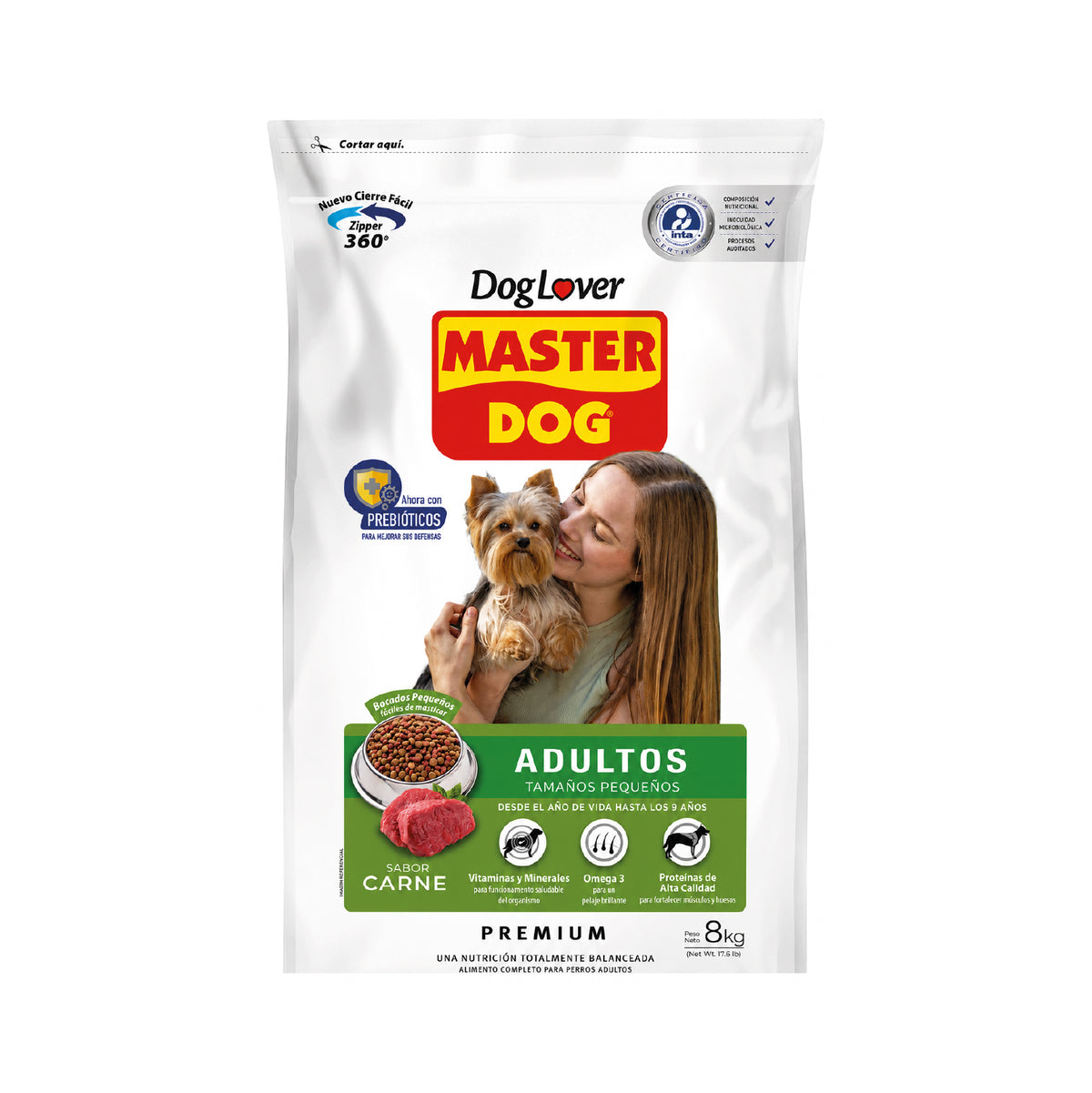 MASTER DOG ADULTO RAZAS PEQUEÑAS 8KG